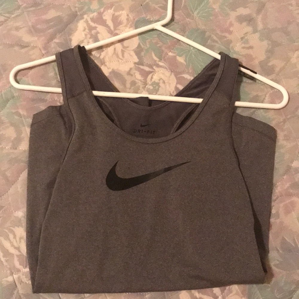 Grey Nike tank top